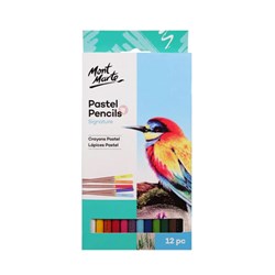 MONT MARTE PASTEL PENCILS 12 Piece